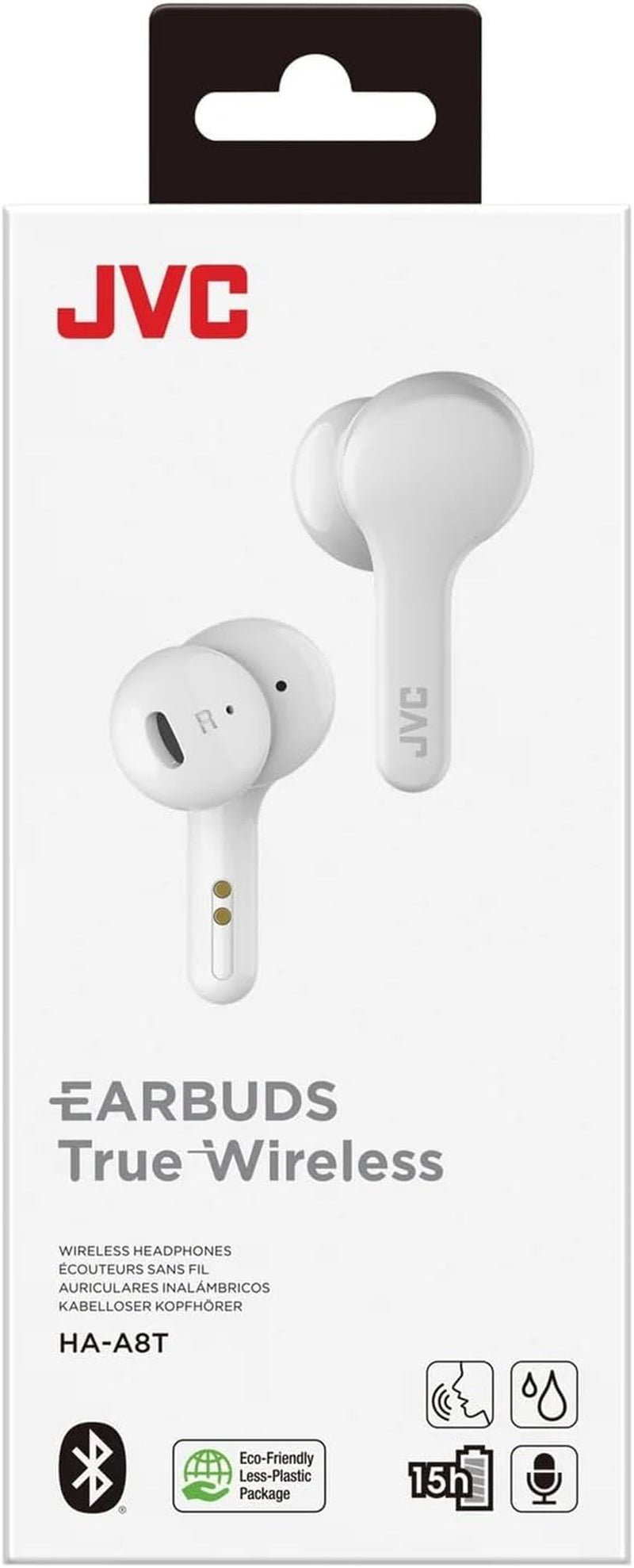 True Wireless Earbuds Headphones, Bluetooth 5.0, Water Resistance (IPX4), Long Battery Life (Up to 15 Hours) - HAA8TW (White) - ILLumiwave