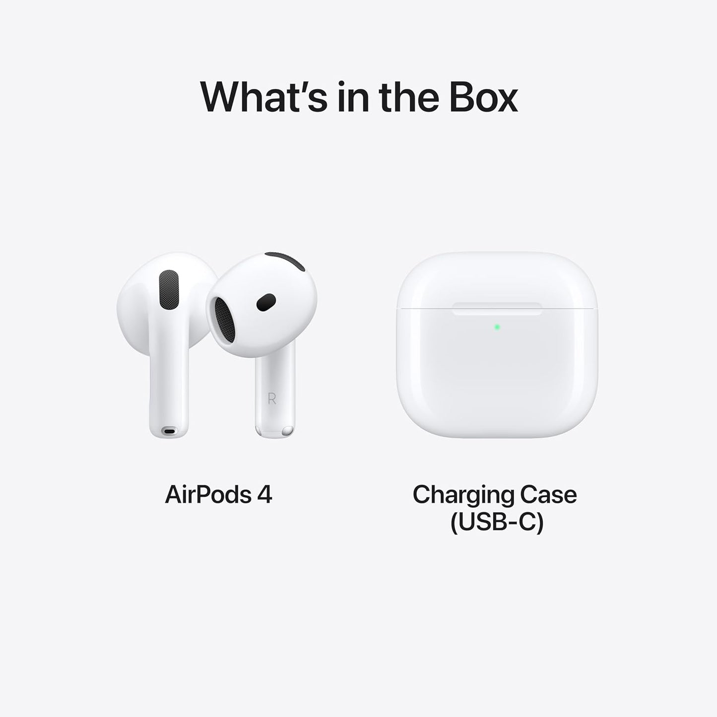 Airpods 4 Wireless Earbuds, Bluetooth Headphones, Personalized Spatial Audio, Sweat and Water Resistant, USB - C Charging Case, H2 Chip, up to 30 Hours of Battery Life, Effortless Setup for Iphone - ILLumiwave