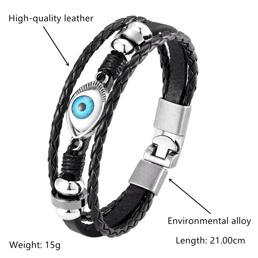 Chic Evil Eye Layered Bracelet - ILLumiwave