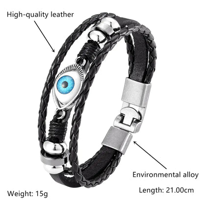 Chic Evil Eye Layered Bracelet - ILLumiwave