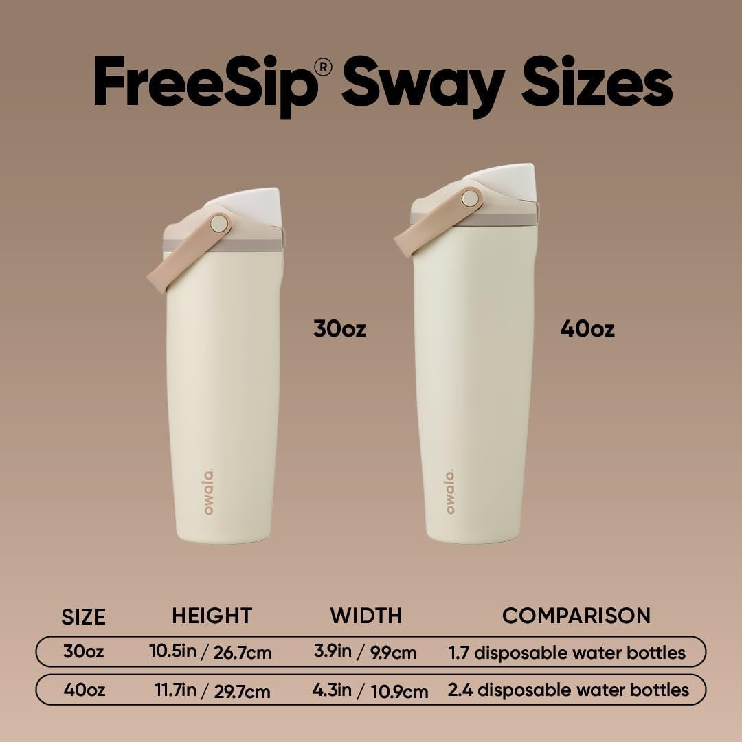 Freesip Sway - Stainless Steel - 30 - Oz. - Tan (Lightly Toasted) - ILLumiwave